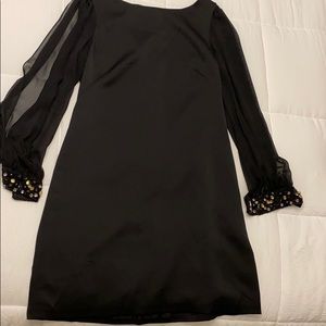 Black LBD Eliza J size 6 short a line dress